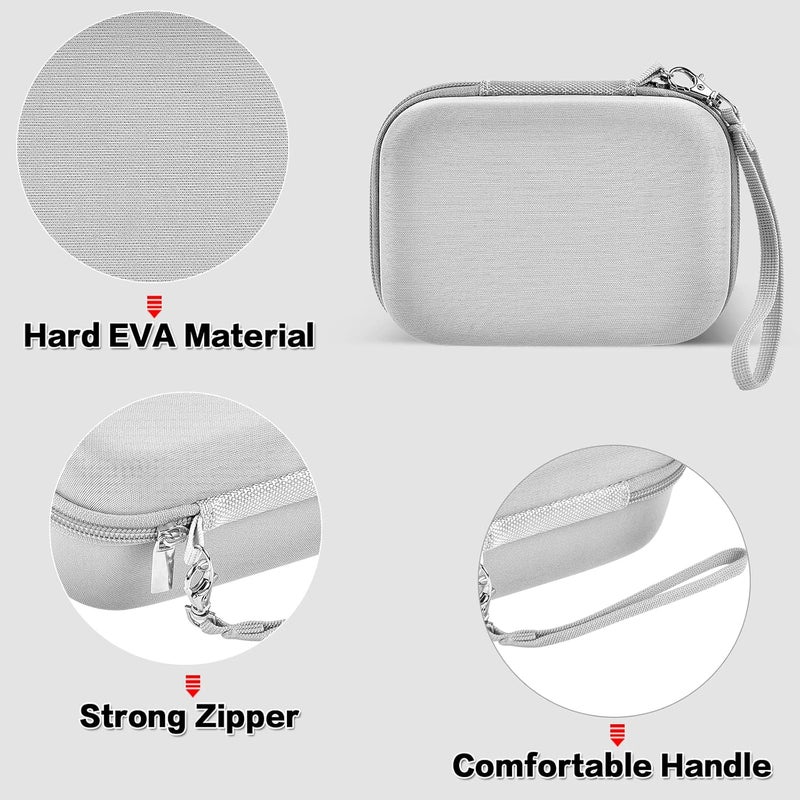 Comecase حافظة فلاش USB، محرك أقراص، حامل بطاقة الذاكرة SD SDXC SDHC، حقيبة تخزين ملحقات إلكترونية لمنتجات SanDisk/SamData/Samsung/TOPESEL/PNY/Memory Stick/YubiKey - رمادي - Image 3